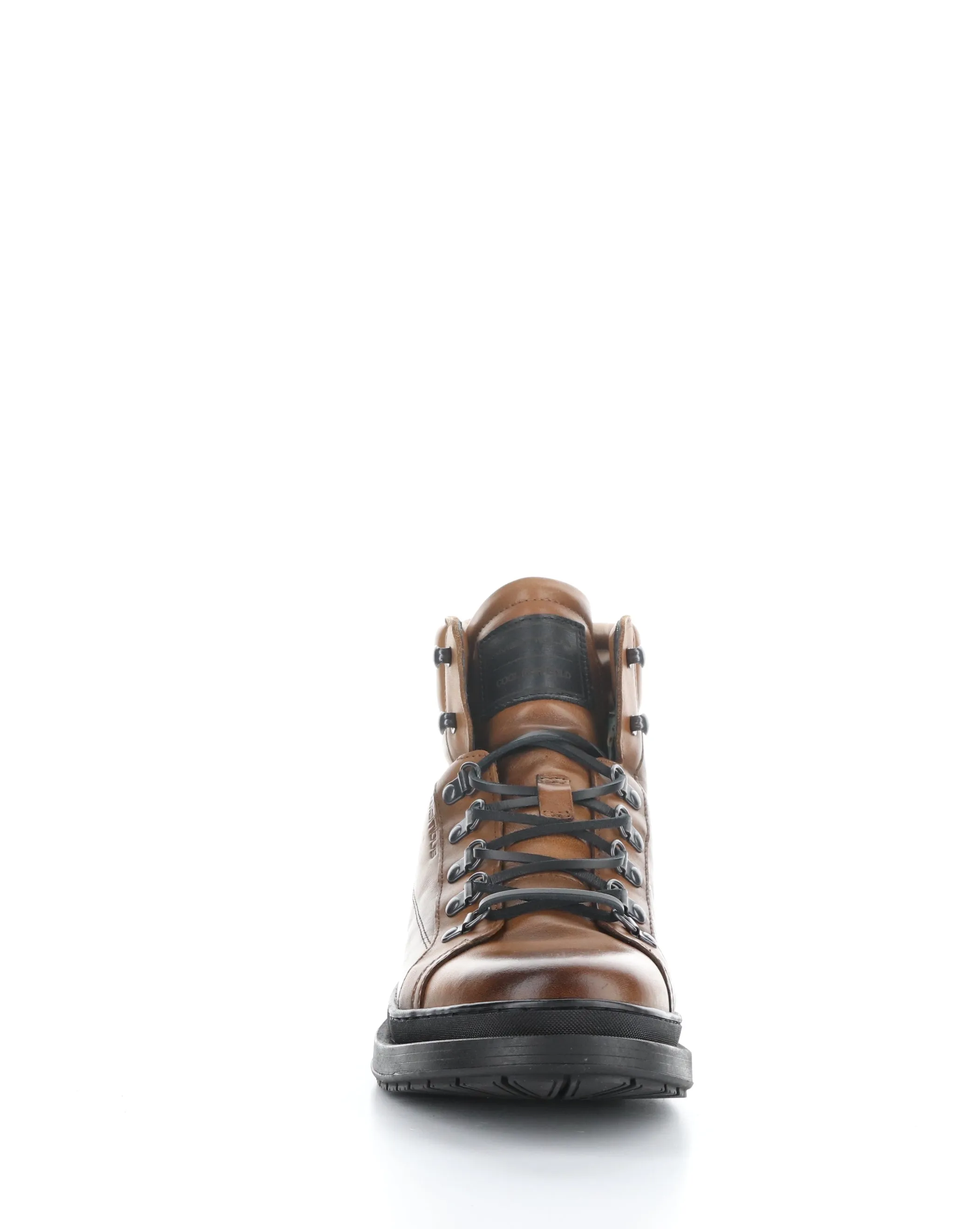 11598 COGNAC Lace-up Boots