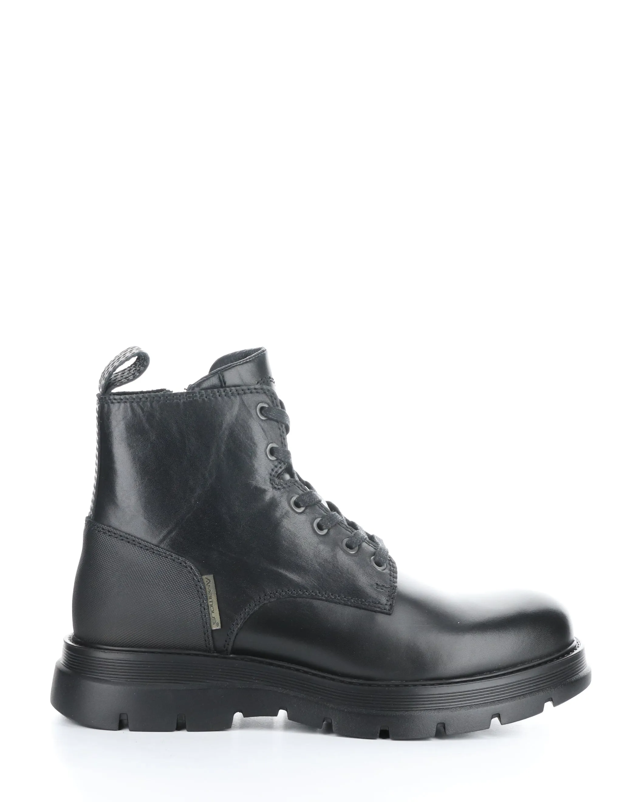 11759 BLACK Round Toe Boots