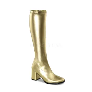 3 Inch Heel GOGO-300 Gold Pu