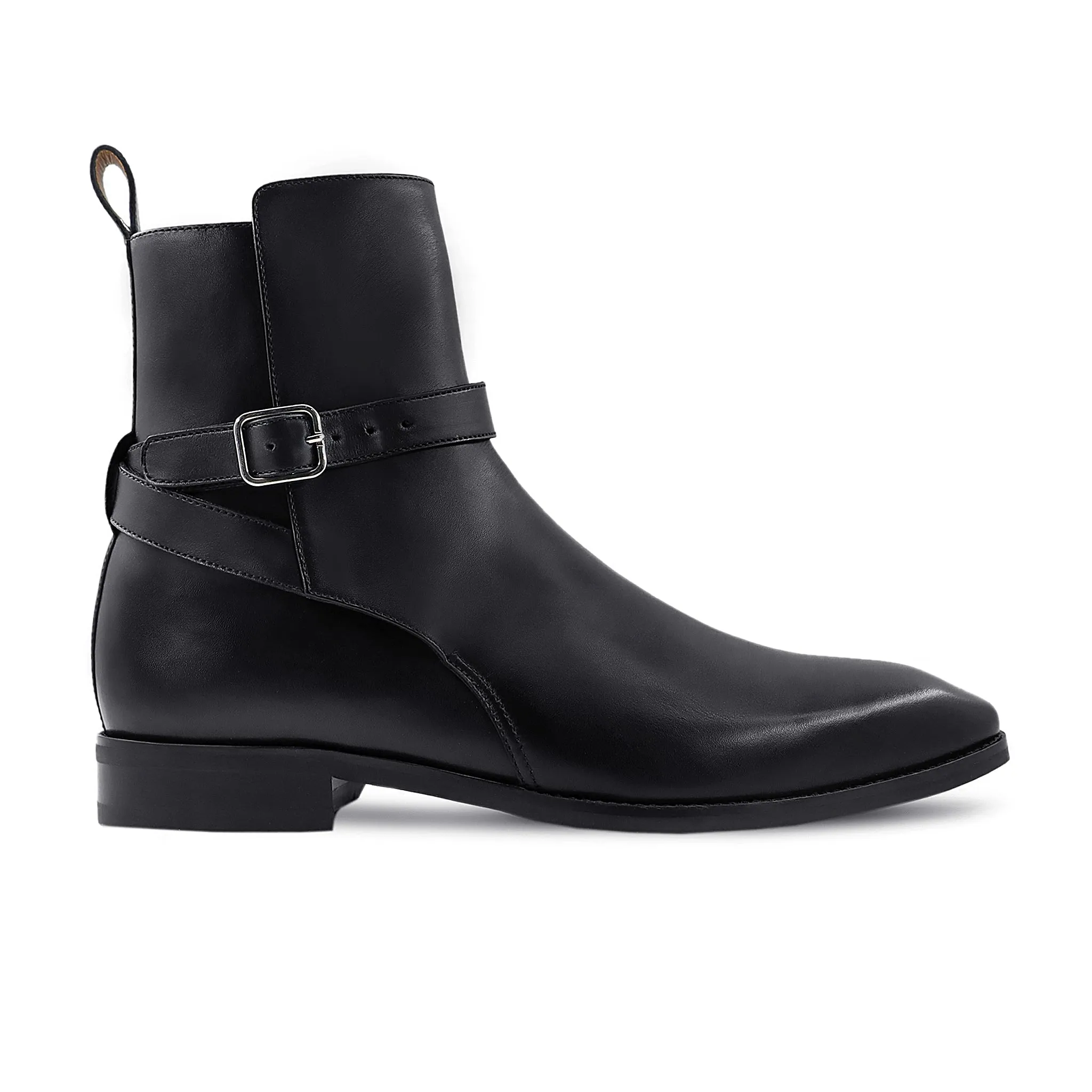 Blas - Men's Black Calf Leather Jodhpur Boot