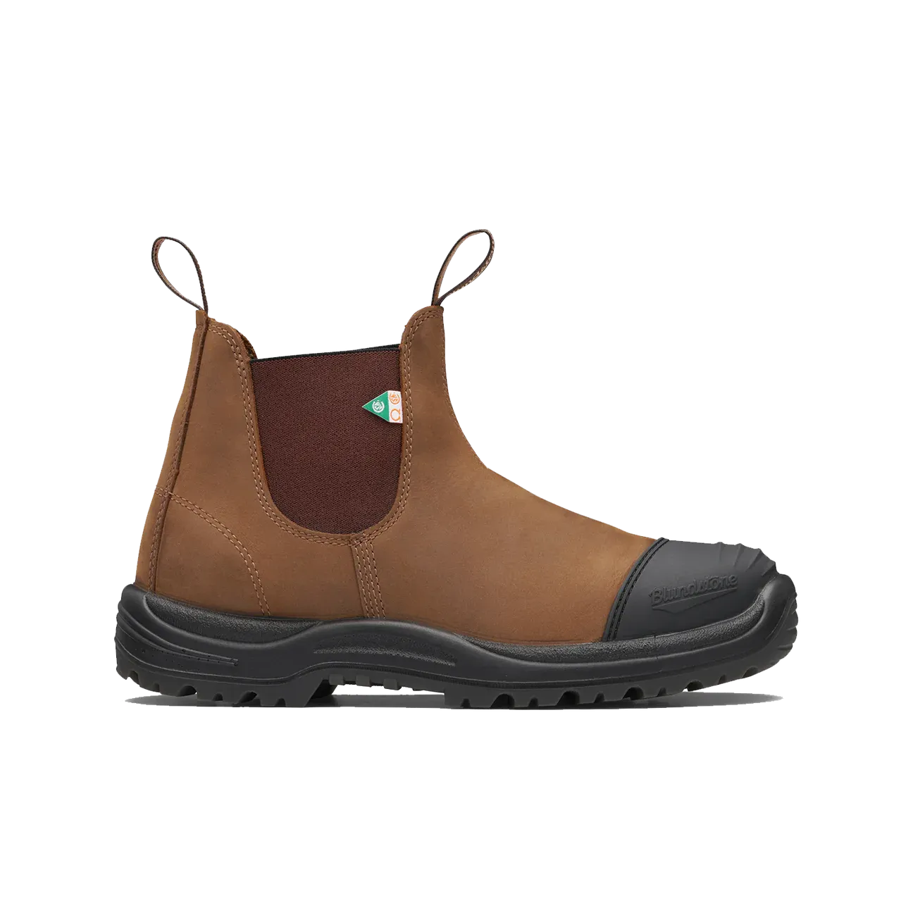 Blundstone -169  Work & Safety Boot Rubber Toe Cap Crazy Horse Brown