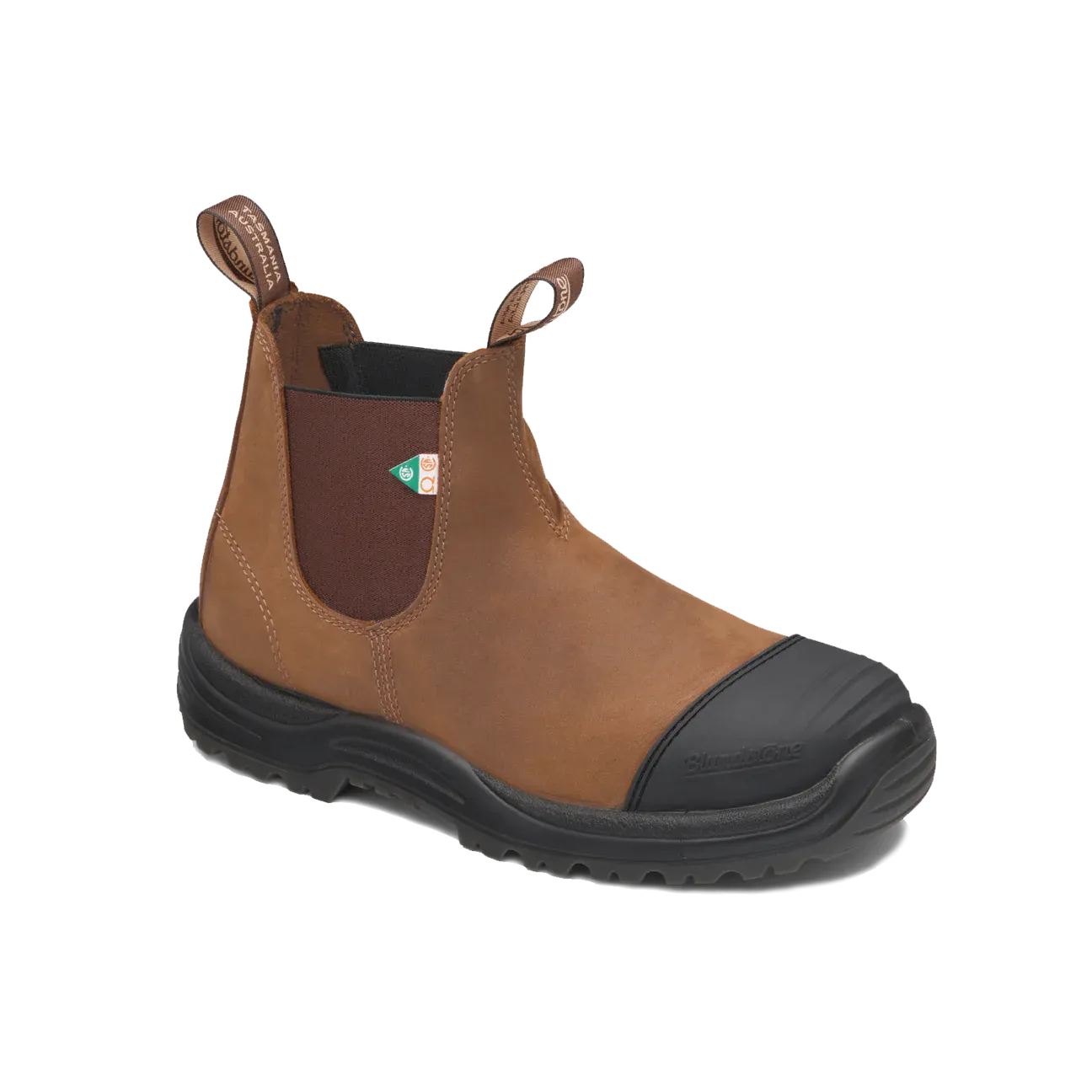 Blundstone -169  Work & Safety Boot Rubber Toe Cap Crazy Horse Brown