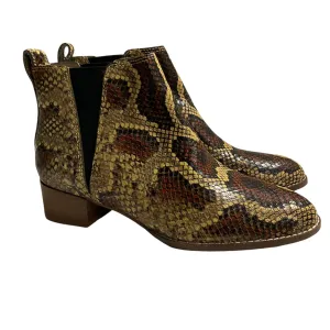 Boots Ankle Flats By Madewell In Snakeskin Print, Size: 6.5