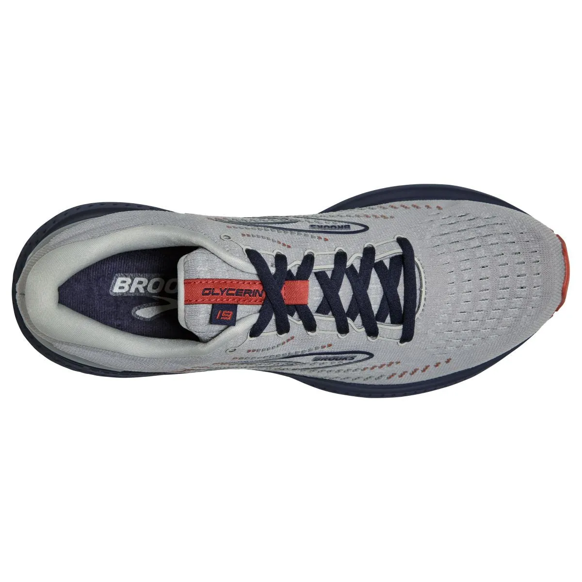 'Brooks' Men's Glycerin 19 - Grey / Alloy / Peacoat