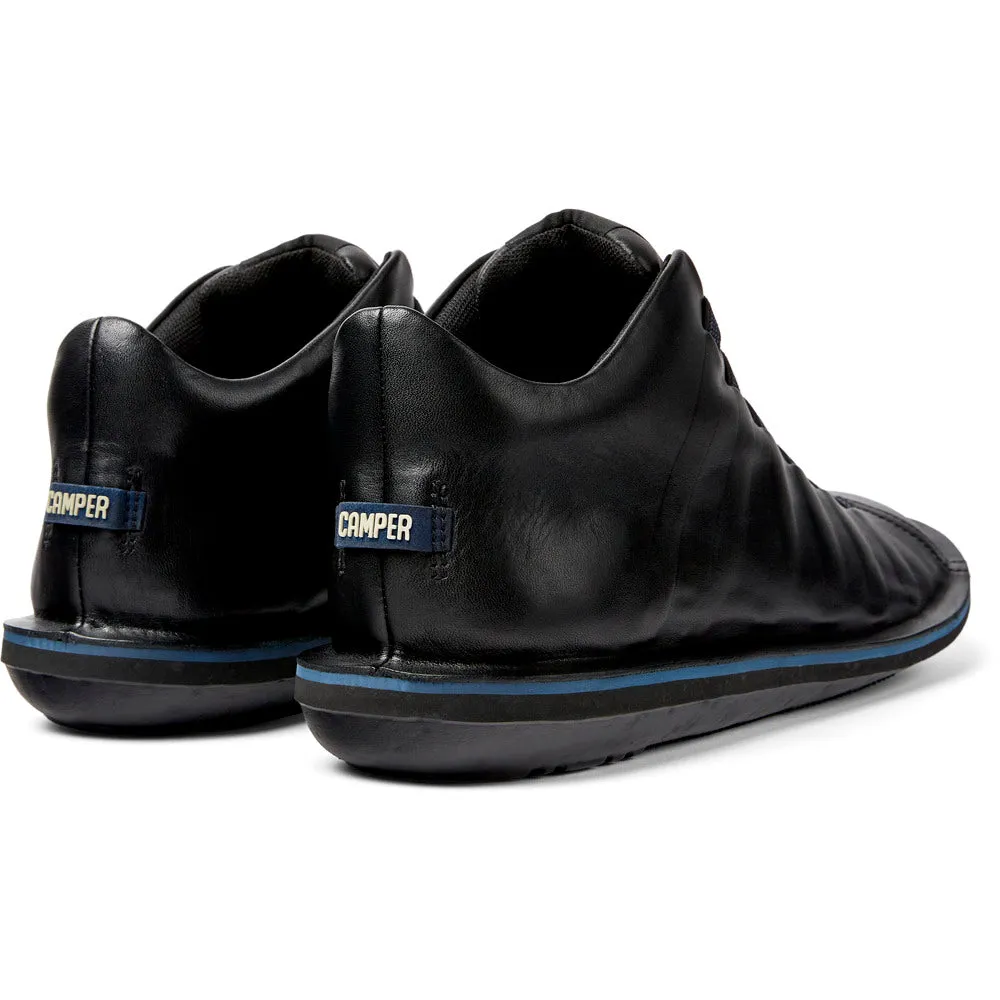 Camper Beetle Black leather ankle boots for men   