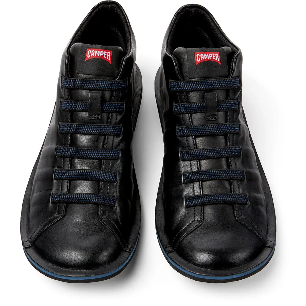 Camper Beetle Black leather ankle boots for men   