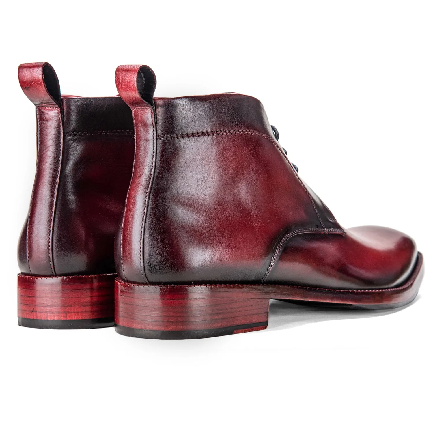 Chukka Boots- Wine Red