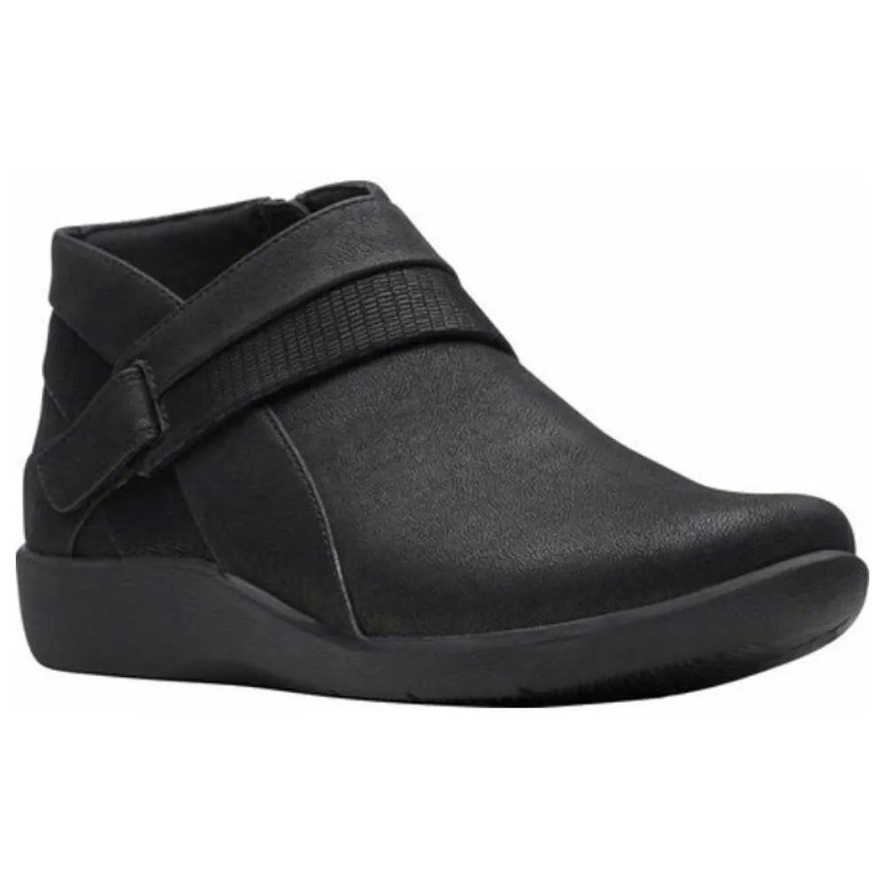 Clarks Sillian Rani Black Textile Boot (Women's)