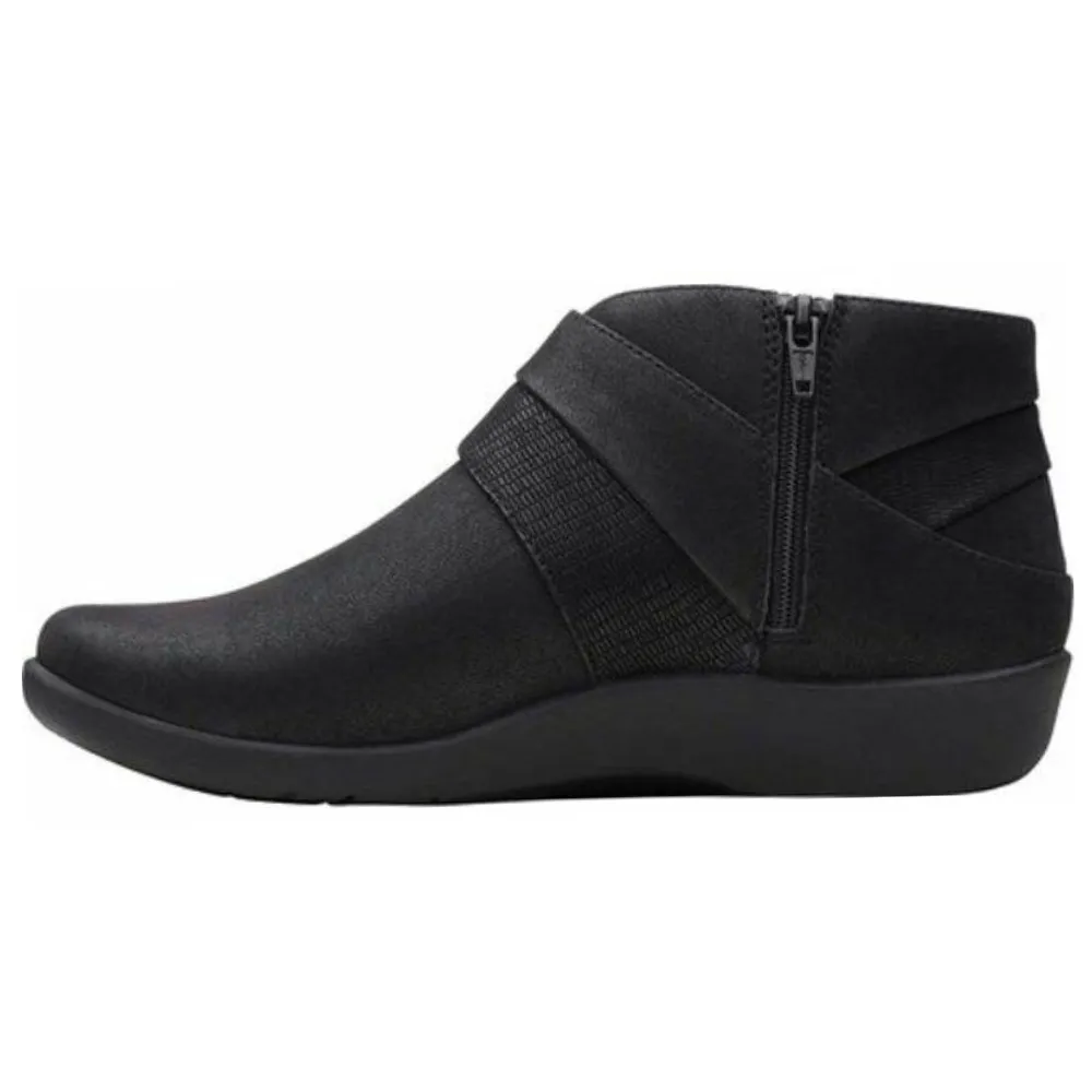 Clarks Sillian Rani Black Textile Boot (Women's)