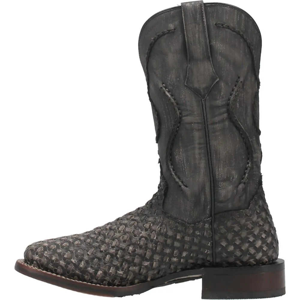 'Dan Post' Men's 12" Stanley Western Square Toe - Black