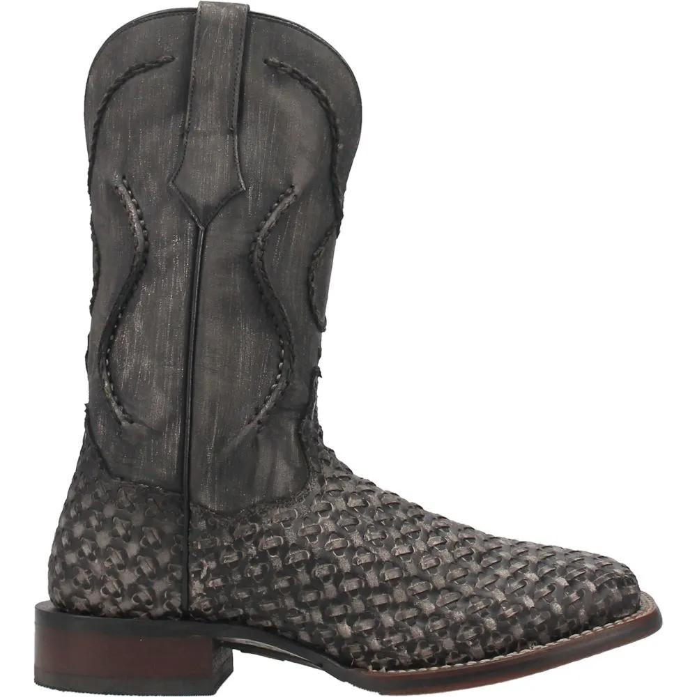 'Dan Post' Men's 12" Stanley Western Square Toe - Black