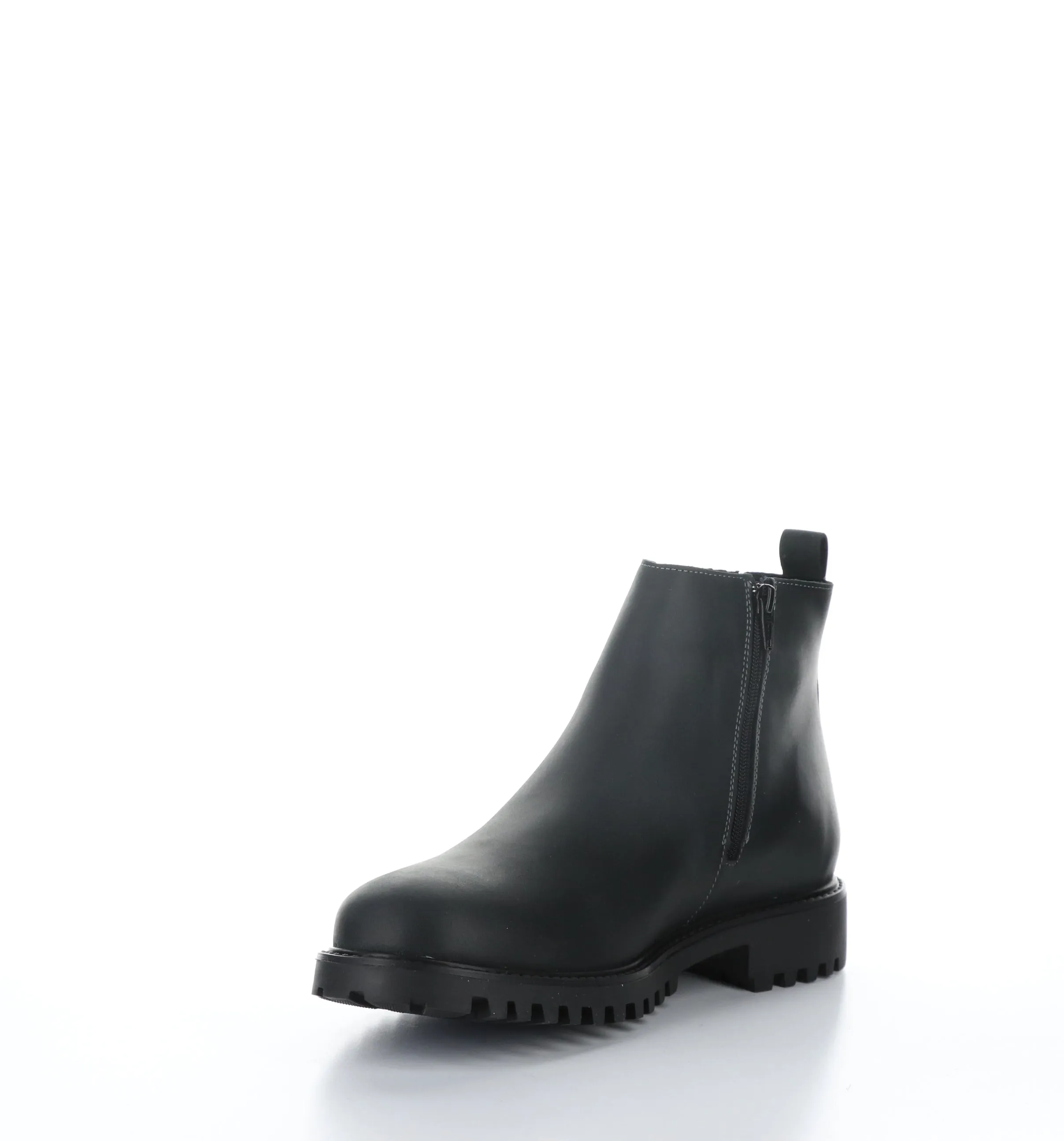 DAX Black Zip Up Ankle Boots