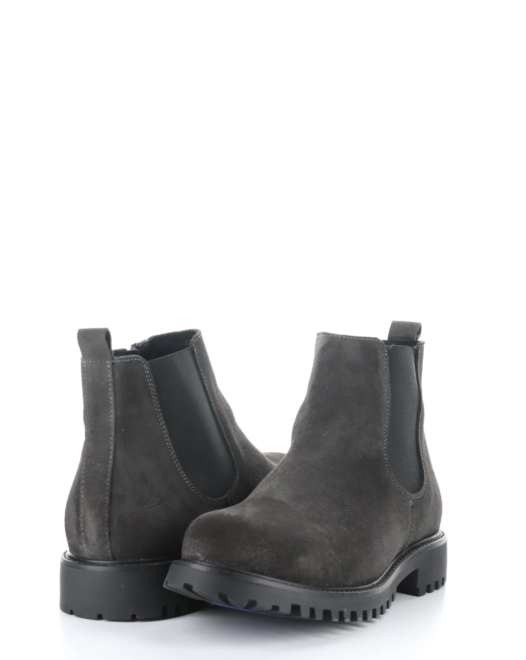 DAX GREY/BLACK Round Toe Boots