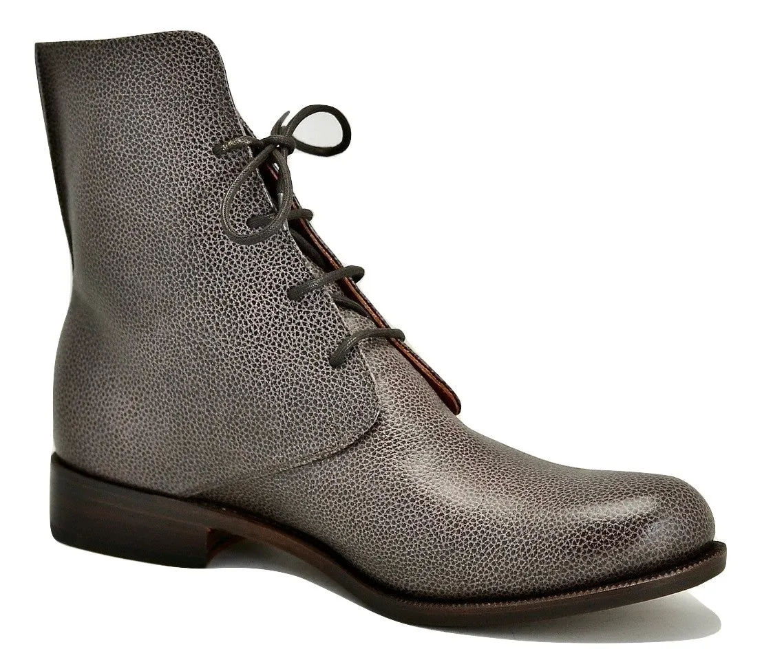 Derby Boot  | Damson pebble grain  | Calf