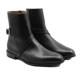 Gabor - Men's Black Calf Leather Jodhpur Boot