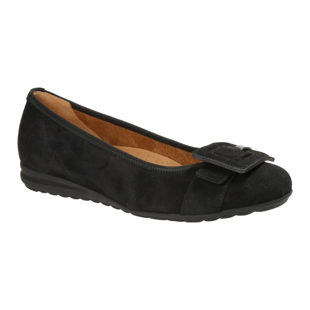 Gabor Women's 32.626.47 Buckle Ballet Flat - Black