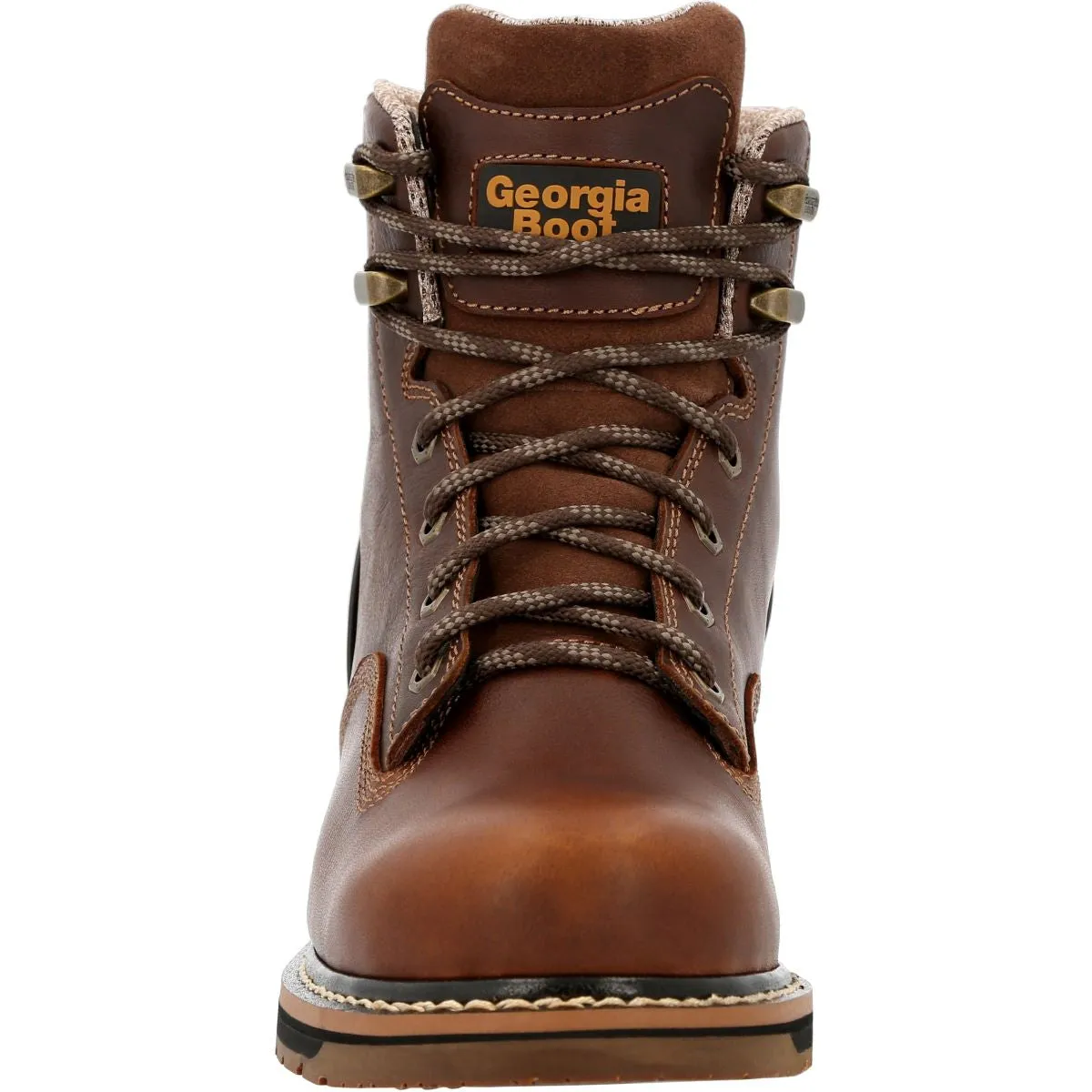 'Georgia Boot' Men's 6" Amp LT Edge EH WP Soft Toe - Brown