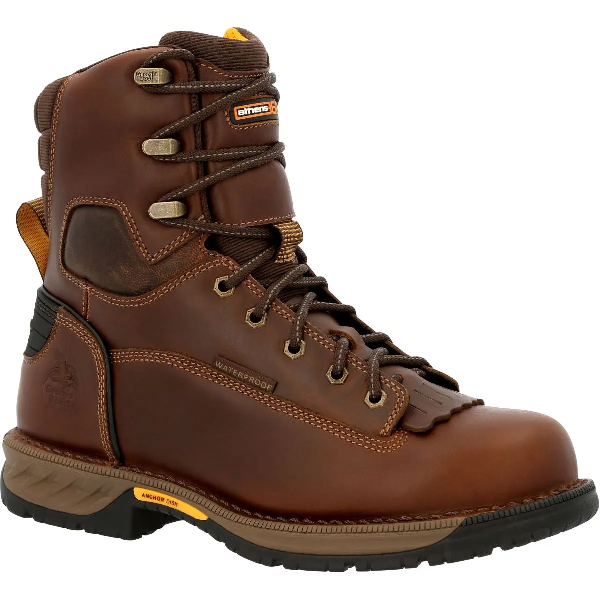 'Georgia Boot' Men's 8" Athens 360 EH WP Soft Toe - Brown