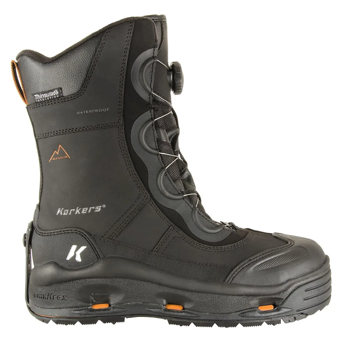 'Korkers' Men's Ice Jack 600GR Comp Toe - Black