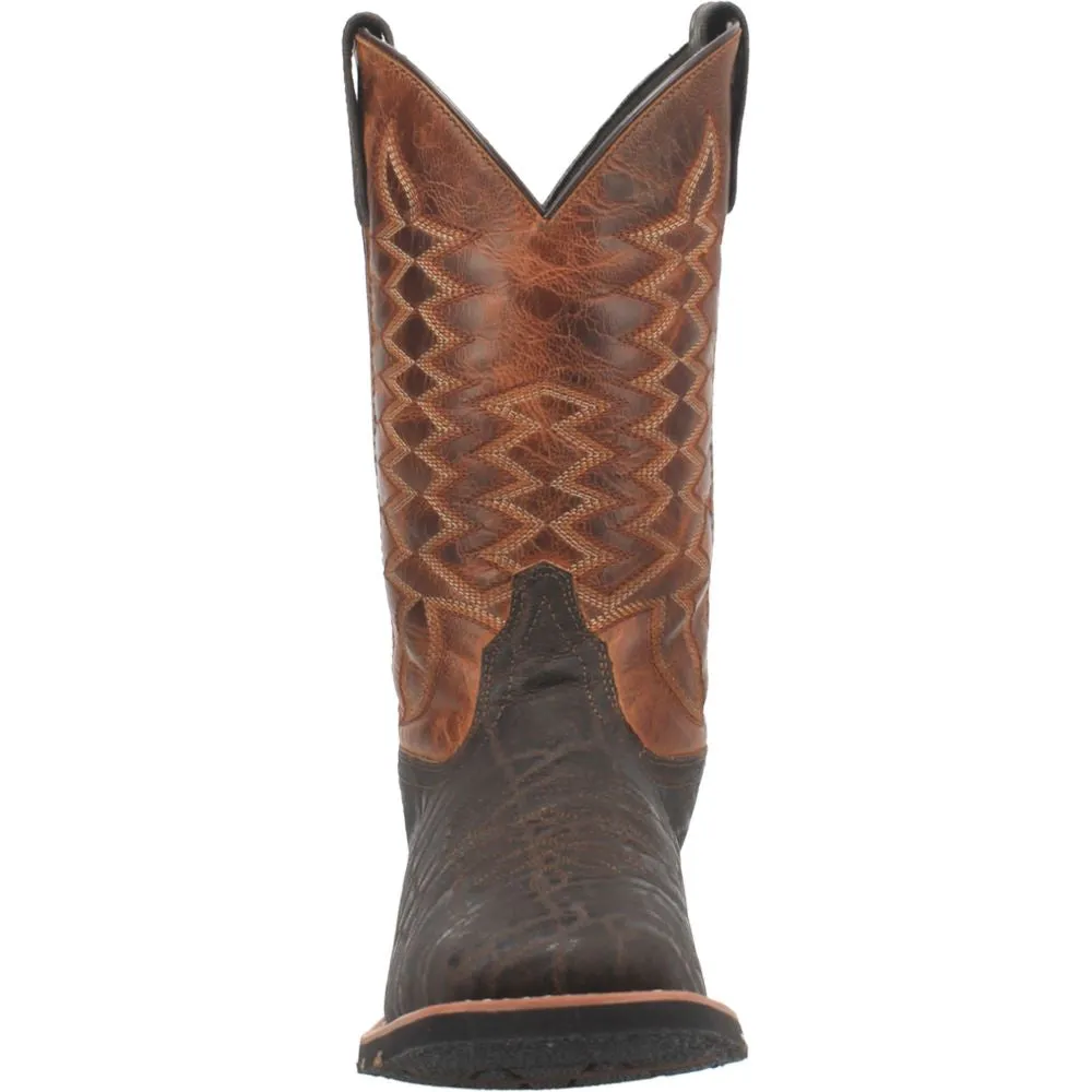 'Laredo' Men's 11" Dillon Western Square Toe - Brown