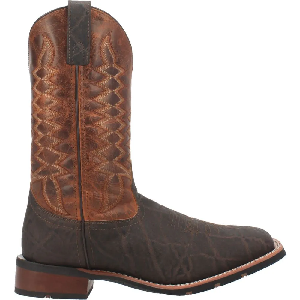 'Laredo' Men's 11" Dillon Western Square Toe - Brown