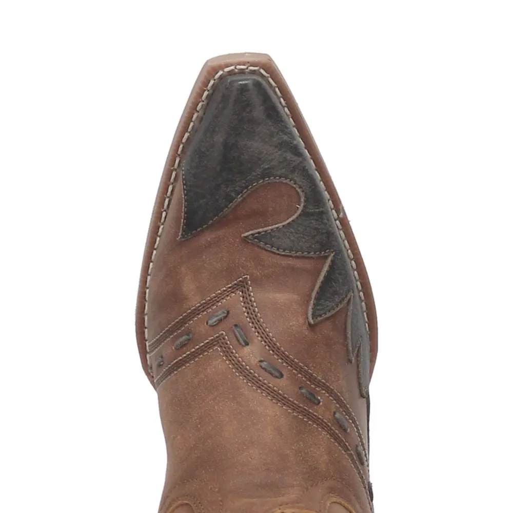 'Laredo' Men's 12" Porter Overlay Western Snip Toe - Tan