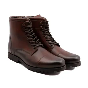 Majuro - Men's Burnish Oxblood Pebble Grain Boot