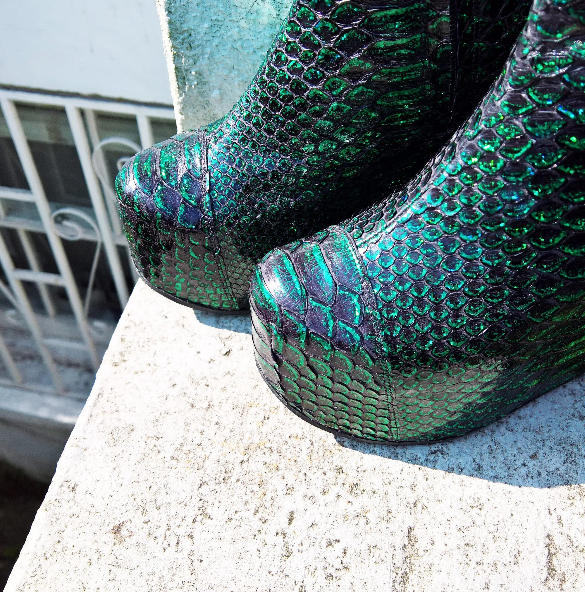 MERMAID Platform Wedge Boots