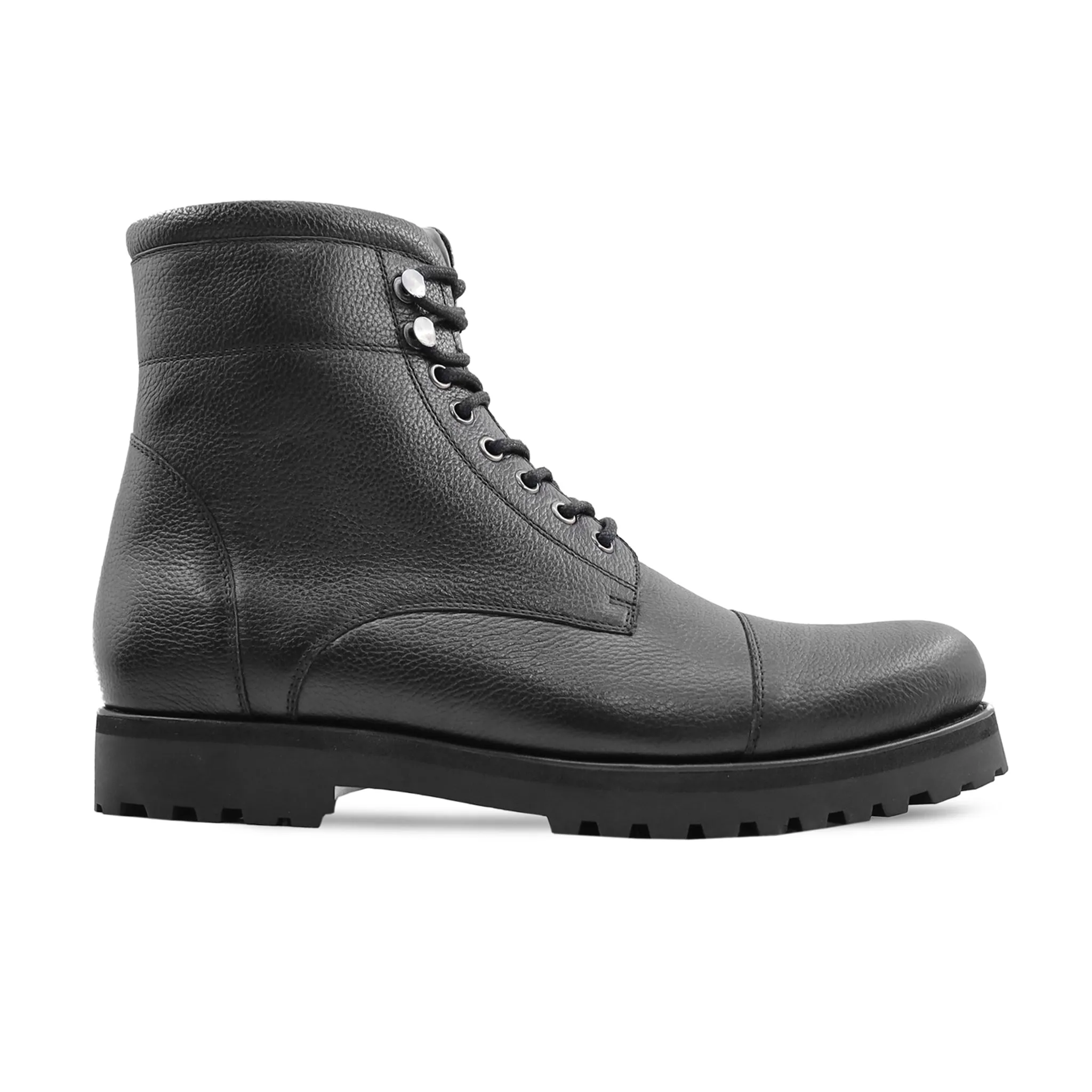 Pozar - Men's Black Pebble Grain Boot