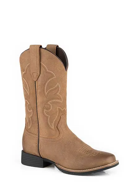 'Roper' Men's 12" Wilder II Western Square Toe - Tan