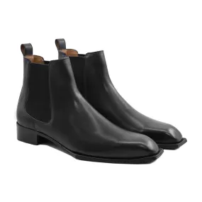 Svend - Men's Black Calf Leather Chelsea