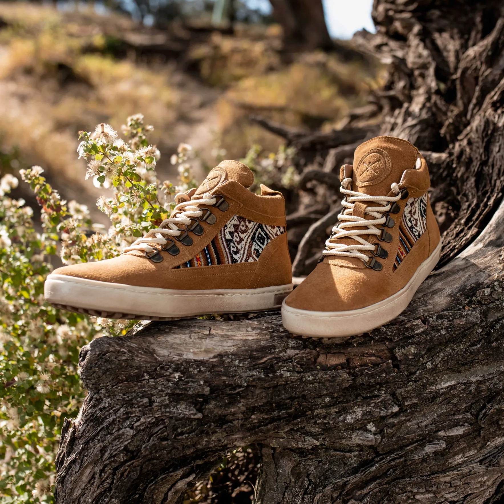 Tan Suede Camping Boot