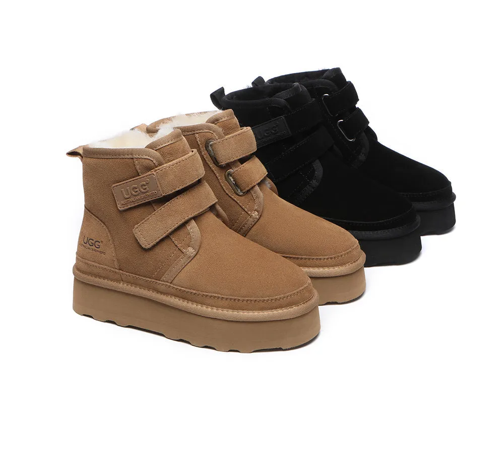 UGG Australian Shepherd Hook And Loop Platform Ugg Lightweight Ugg Boots Women Vigour