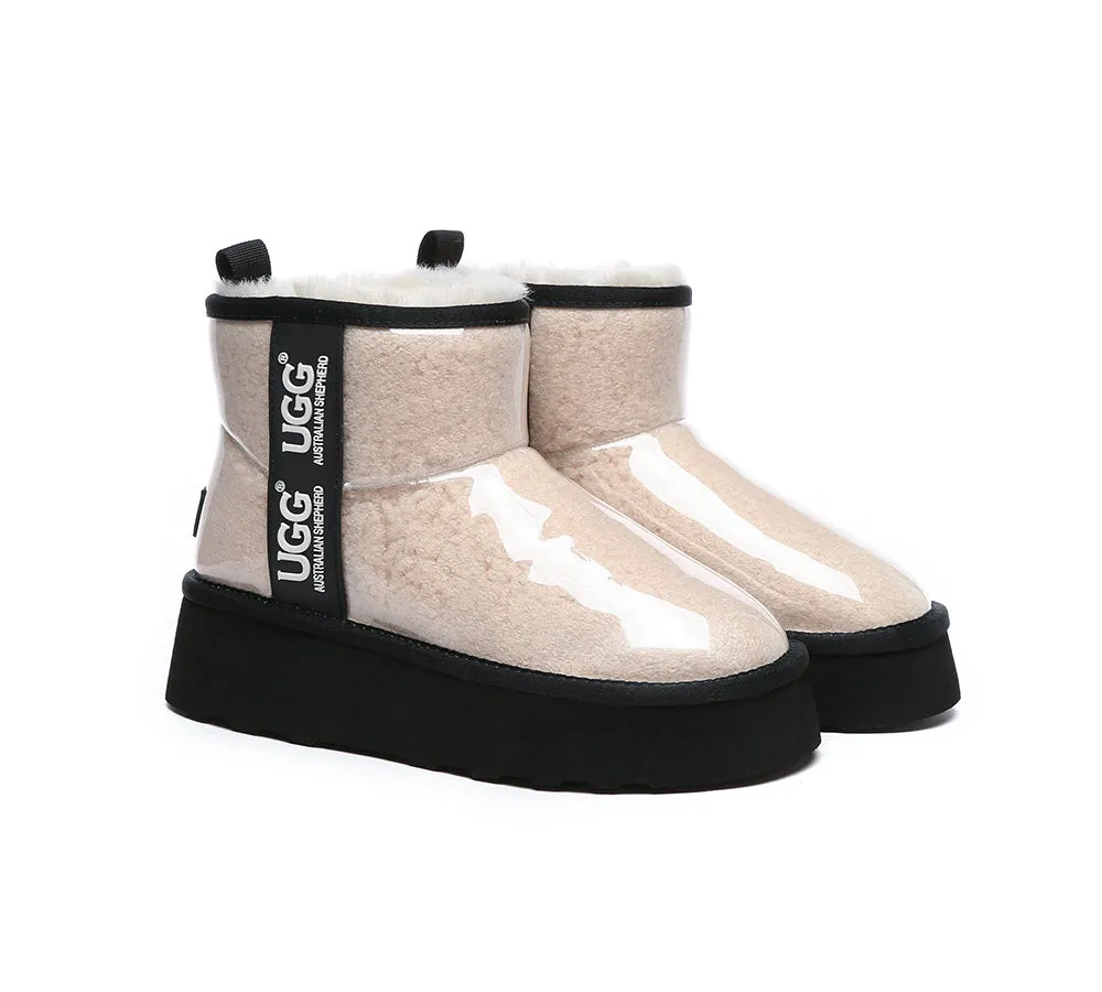 UGG AUSTRALIAN SHEPHERD Ugg Boots Clear Waterproof And Shearling Women Coated Classic Platform